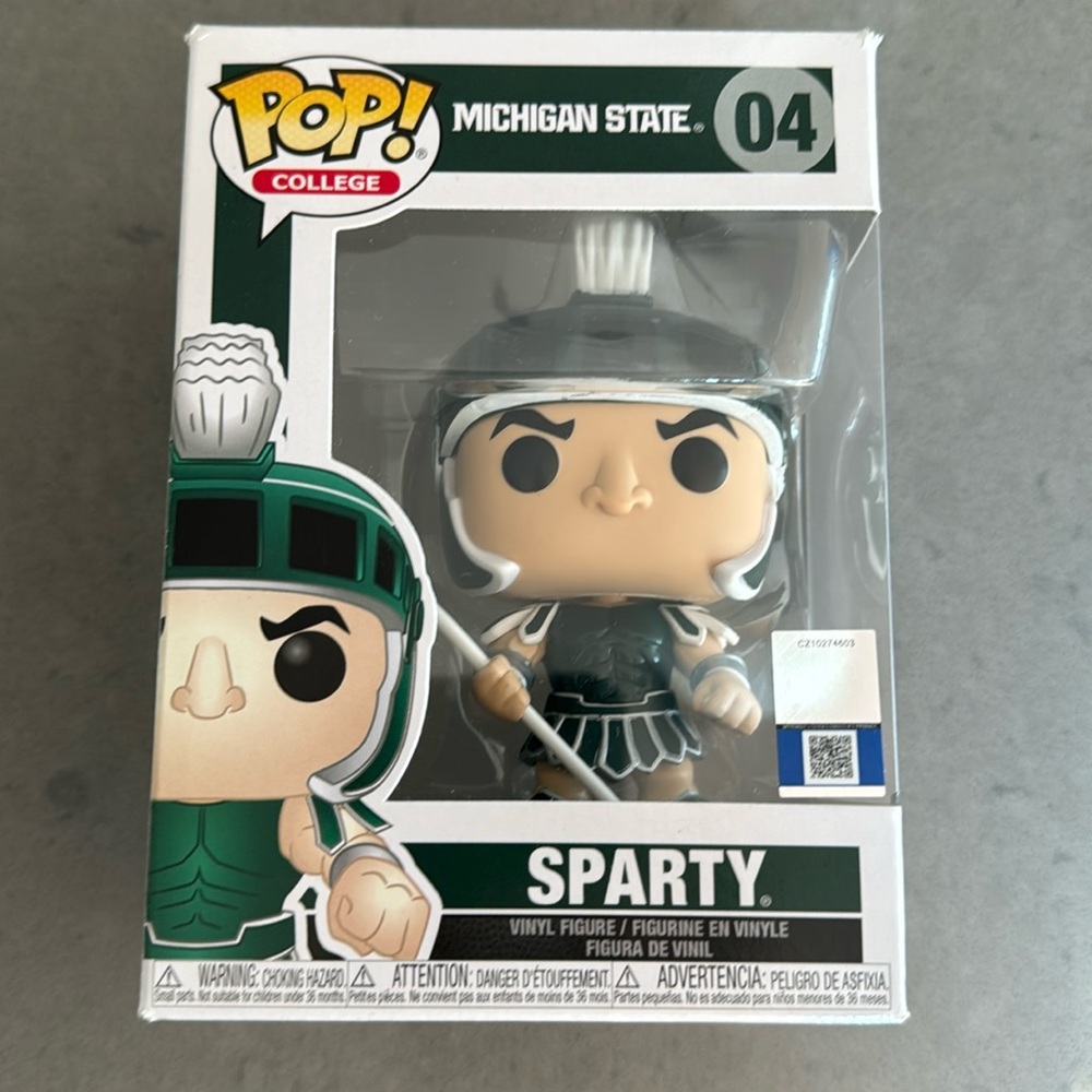 Michigan State Spartan Sparty figurine. New!